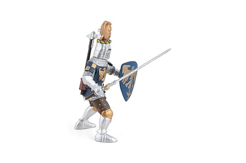 Papo MEDIEVAL-FANTASY Figurine 39362 Crested Blue Knight, Multicolour 2