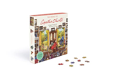 The World of Agatha Christie - 1000-Piece Jigsaw Puzzle Featuring Poirot, Miss Marple & Classic Mysteries