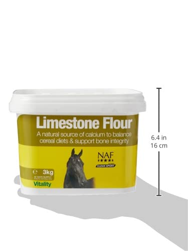 NAF Limestone Flour Calcium Supplement for Horses - 3kg
