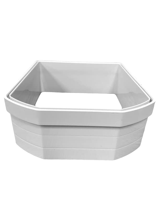 Cat Mate White Elite Wall Liner - 50mm Extension | Plastic | Cat Flap Accessory 4