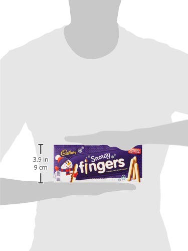 Cadbury Snowy Fingers Limited Edition Chocolate Biscuits, 115g