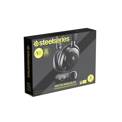 SteelSeries Arctis Nova Elite - Hi-Res Wireless Gaming Headset with ANC, Carbon Fiber Drivers & Swappable Batteries 13