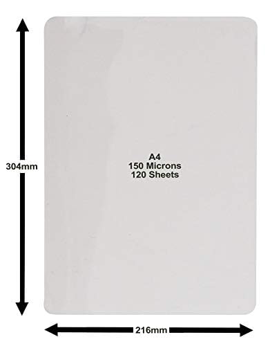 deskit A4 Laminating Pouches - Matt Finish, 150 Microns, 120 Sheets | Durable & Writeable 3
