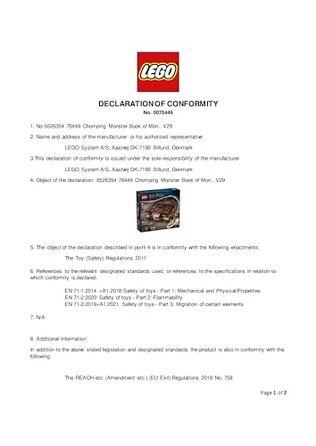 LEGO Harry Potter Chomping Monster Buch der Monster 76449 – Interaktives Rückzieh-Bauset für Kinder ab 9 Jahren 9