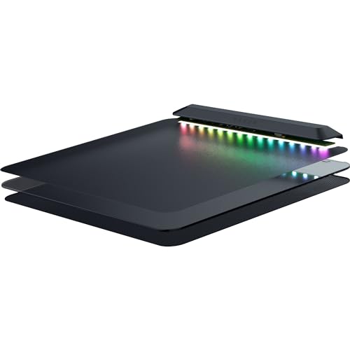 Razer Firefly V2 Pro - RGB Backlit Gaming Mouse Mat with 15-Zone Chroma Lighting & Integrated USB Port