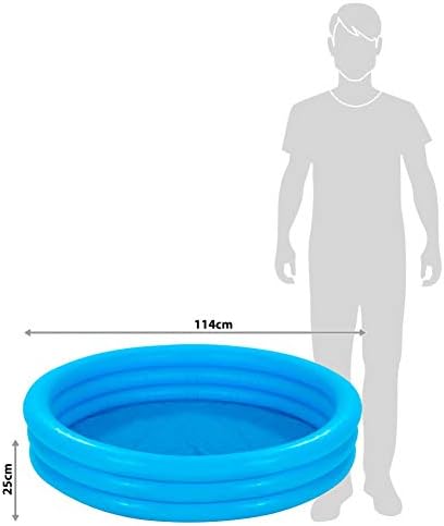 Intex Crystal Blue Three Ring Inflatable Paddling Pool 1.14m x 25cm 2