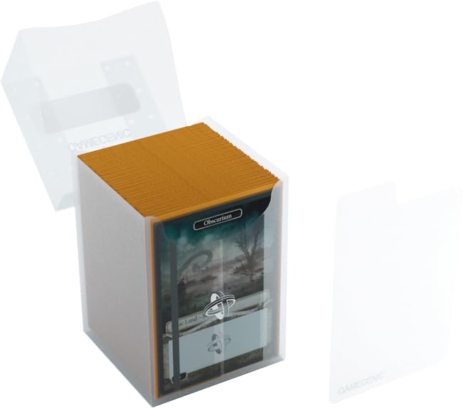 Gamegenic 100-Card Deck Holder - Clear Storage for Double-Sleeved Cards