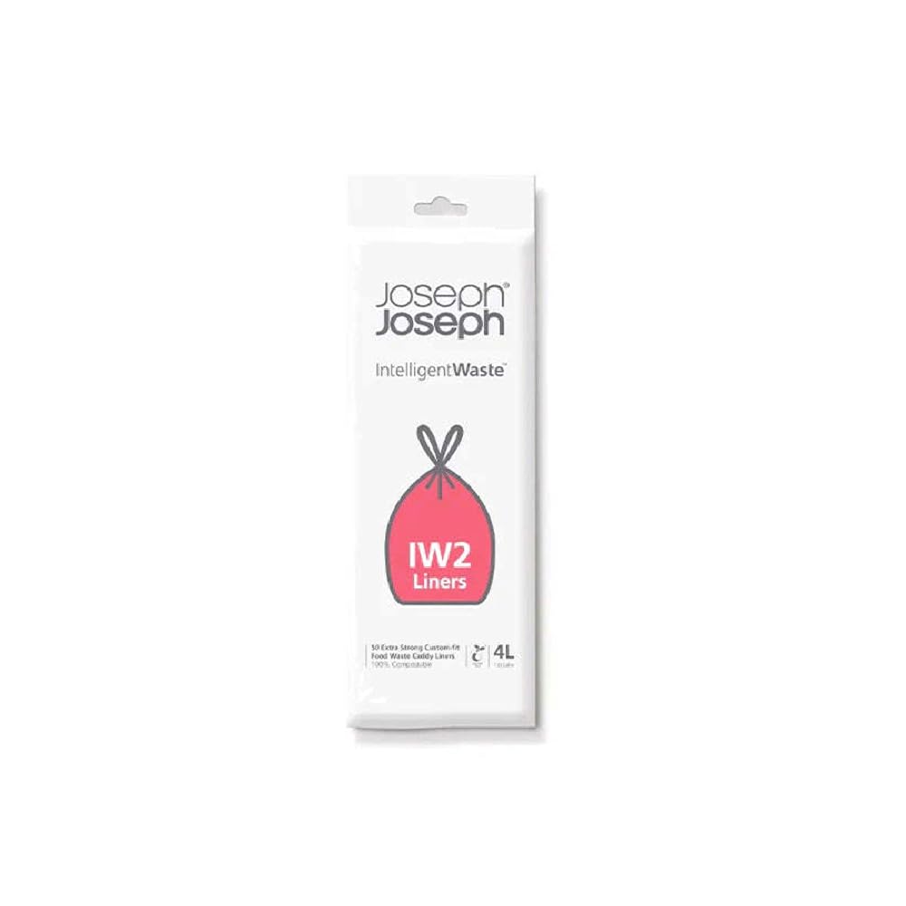 Joseph Joseph Biodegradable Compostable Bags for 4L Food Waste Caddies, Pack of 50