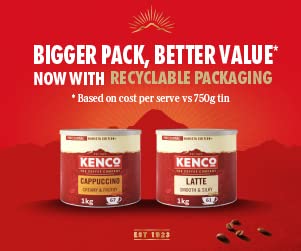 Kenco Cappuccino Instant Coffee 1kg - Tin (Pack of 1)