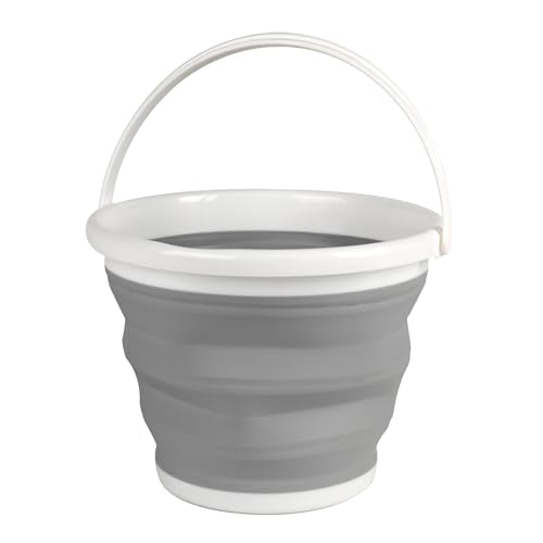 Beldray - Collapsible Bucket 10 Litre Foldable Storage Bucket Grey