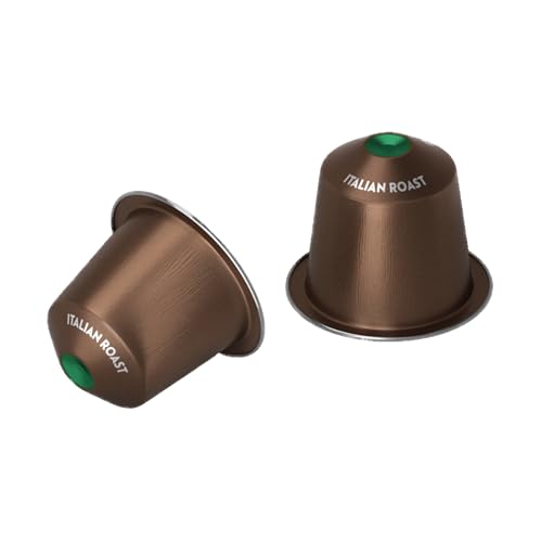 STARBUCKS Italian Style Roast by Nespresso, Dark Roast, 100% Arabica Coffee Capsules, 6-Pack