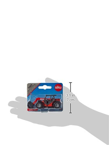 SIKU Manitou MLT840 Telehandler - Movable Loading Arm | Metal/Plastic Construction | Red
