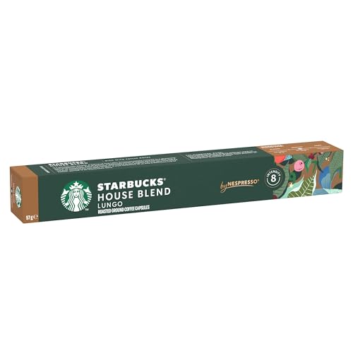 STARBUCKS House Blend by Nespresso, Medium Roast Coffee Capsules, 100 Capsules (10 x 10) 5
