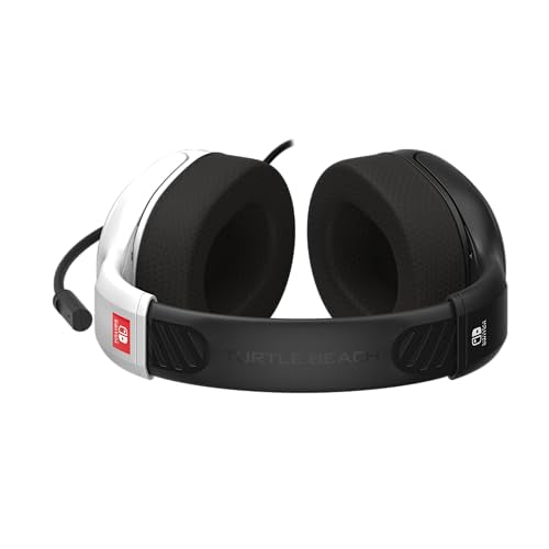Turtle Beach Airlite Fit Black and White Wired Gaming Headset for Nintendo Switch, 40mm Speakers, Flip-to-Mute Mic