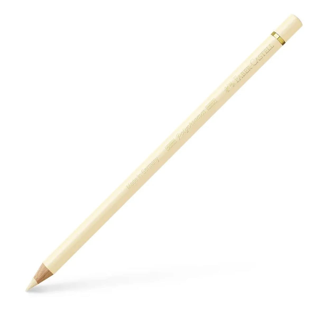 Faber-Castell Polychromos Colour Pencil - Ivory (103) | 3.8mm Soft Lead | Water Resistant 1