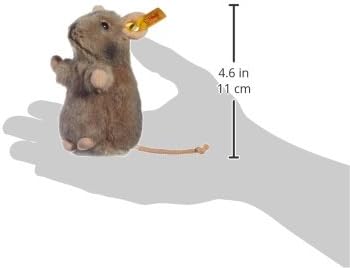 Steiff Piff Mouse Plush Toy - Soft Grey Stuffed Animal, 10cm 2