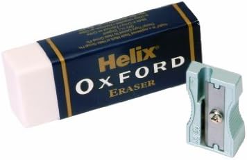 Helix Oxford Eraser and Sharpener, Oxford Blue, Large