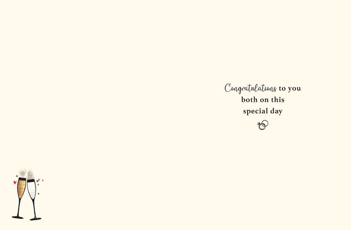 Piccadilly Greetings Renewal of Vows Wedding Card | 8 x 6 Inch | Metallic Finish