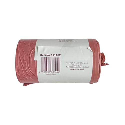 D.RECT 60L Heavy Duty Red Bin Liners - 50 Pack