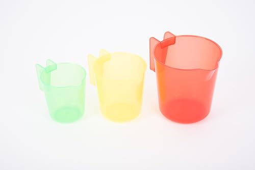 TickiT Translucent Colour Nesting Jugs - 3-Piece Sand & Water Play Set for Toddlers 12M+ 13