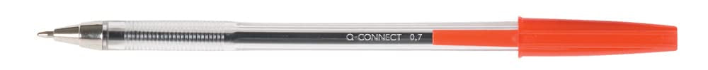 Q-Connect KF26041 Medium Ballpoint Pen - Red Ink | 0.7mm Line Width | Pack of 50 2