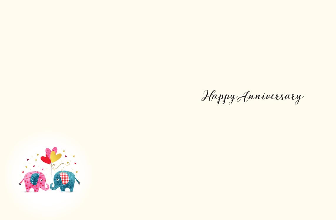 Piccadilly Greetings Anniversary Card for Son & Daughter-in-Law | 8 x 6 Inches | Red and Metallic