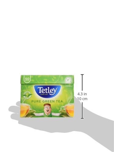 Tetley Pure Green Tea - 50 Bags, Naturally Smooth and Mellow Green Tea