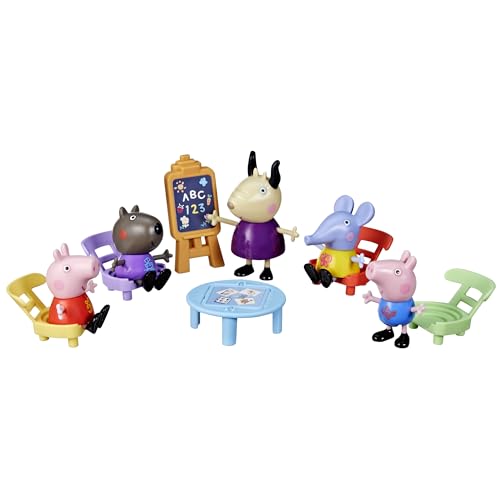 Peppa Pig Peppa's Playgroup Playset - 5 Figures & Classroom Accessories for Ages 3+