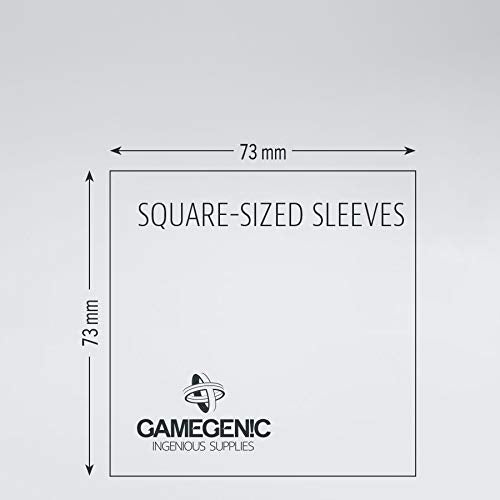 Fantasy Flight Clear Matte Square-Sized Sleeves 73x73mm (50) - Model GG1061