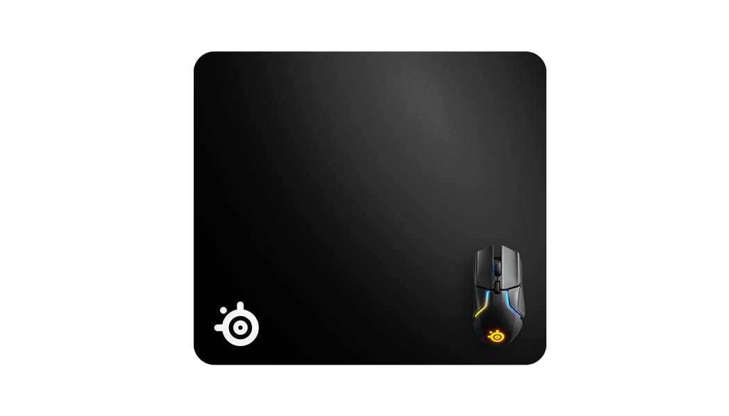 SteelSeries QcK Heavy Gaming Mouse Pad - Extra Thick 6mm Non-Slip Base | Size L (450x400mm) | Black 2