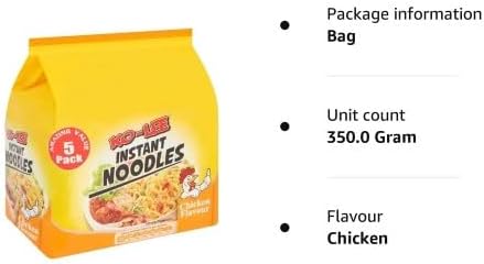 Ko-Lee Instant Noodles Chicken Flavour 5 Pack 350g