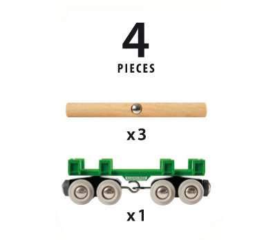 BRIO World Lumber Loading Wagon Train Set - Compatible with All BRIO Railway Sets, Age 3+ 10