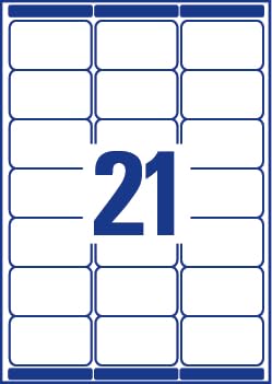 AVERY Self Adhesive Address Mailing Labels for Laser Printers | 21 Labels per A4 Sheet | 10 Sheets 3