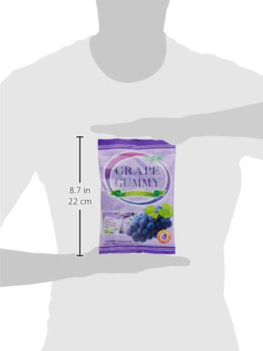 Cocon Gummy Grape Jelly Sweets 100g - Individually Wrapped Fruit-Flavored Chewy Candies