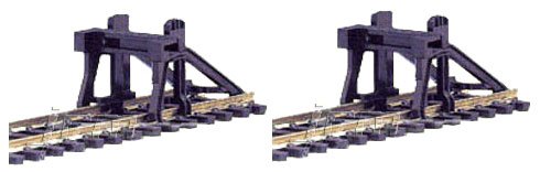 Hornby R083 Plastic Buffer Stop for Model Railway Scenery | Clips to Track | Black
