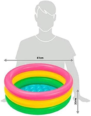 Intex 57107NP Sunset Glow Baby Pool - Inflatable Toddler Pool for 1-3 Years
