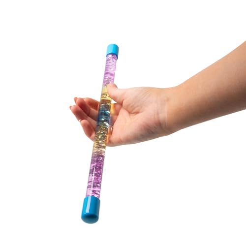 RGL Sensory Fidget Stick - Rainbow Glitter Swirling Calming Toy for Focus and Relaxation 6