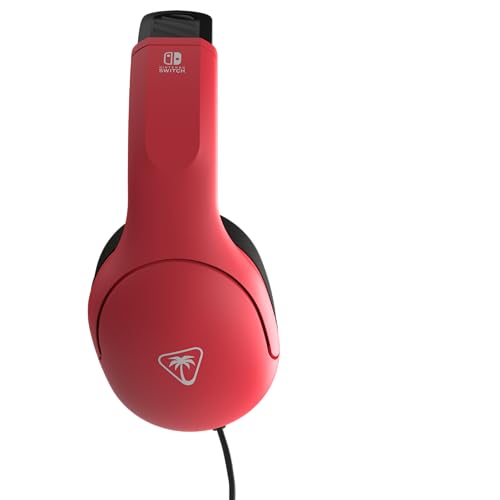 Turtle Beach Airlite Fit Neon Blue and Red Wired Gaming Headset for Nintendo Switch with Flip-to-Mute Mic