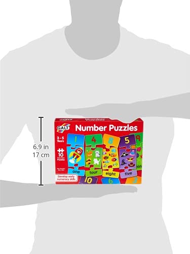 Galt Toys Number Puzzles - 10 Puzzles for Early Counting Skills | Ages 3+ 3
