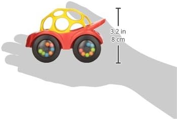 Bright Starts Oball Rattle & Roll Toy - Easy Grasp Rattle Vehicle for 3 Months+ 2