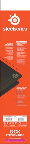 SteelSeries QcK L Performance Speed Gaming Mousepad - 49x42 cm, Extra-Dense 3.5mm Base, Black