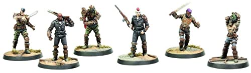 Modiphius Entertainment Fallout Wasteland Warfare Raiders, Psychos & Scavvers Miniatures Set (MUH051723)