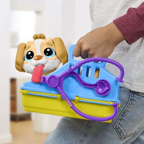 Play-Doh Care 'n Carry Vet Playset - Pretend Play Veterinarian Kit for Kids 3+