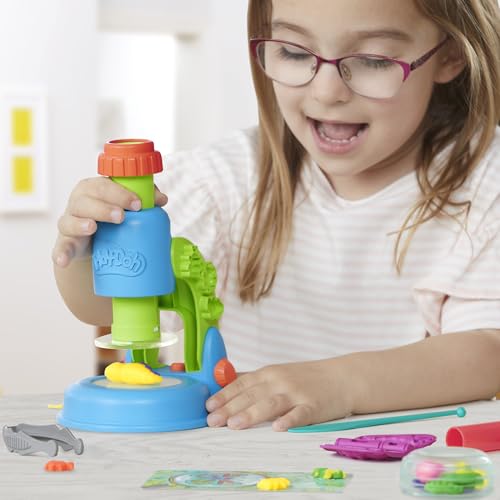 Play-Doh Light & Look Microscope Playset - Educational Science Toy for Kids 3+ 12