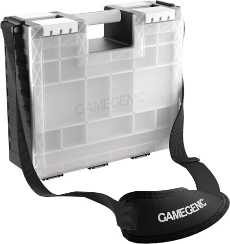 Gamegenic Game Castle Black/White/Clear - Double-Sided Card and Token Storage Case 8