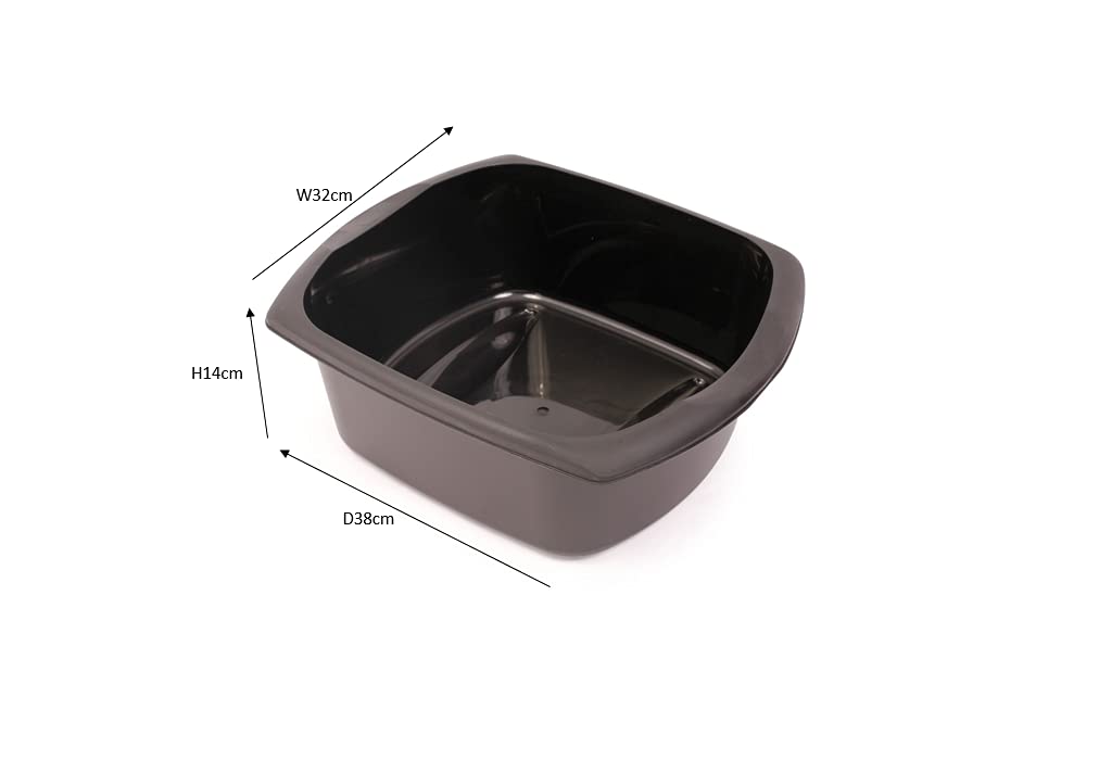 Addis Large Rectangular Washing Up Bowl - 9.5 Litre Ink Blue