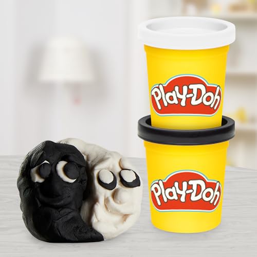 Play-Doh Favorite Colors 9-Pack Set with 7 Large & 2 Small Cans – Red, Orange, Yellow, Green, Blue, Purple, Pink, Black, White