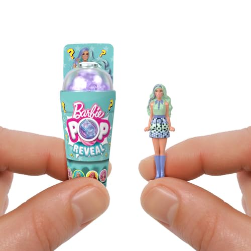Barbie Mini Barbie Land 5er-Pack Pop Reveal-Puppen – 1,5 Zoll große Sammlerpuppen für Kinder ab 4 Jahren 11