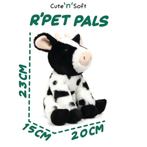 Lesser & Pavey RPET Pals Moo Moo Sitting Cow Teddy Bear for Kids 4