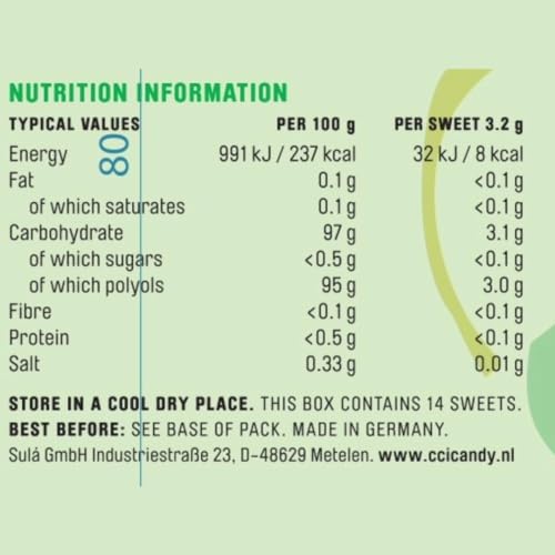 Sula Pear Drops Sugar-Free Boiled Sweets, Natural Flavour, 42g Pack